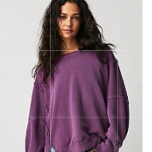 Purple Crew & Scoop Necks Sweater